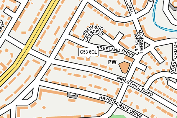 G53 6QL map - OS OpenMap – Local (Ordnance Survey)