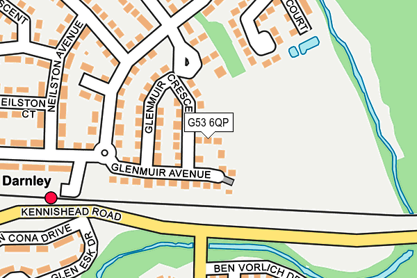 G53 6QP map - OS OpenMap – Local (Ordnance Survey)