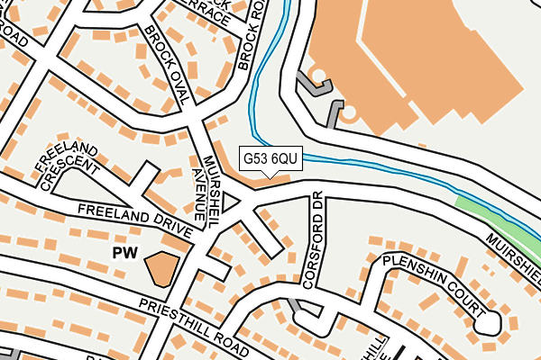 G53 6QU map - OS OpenMap – Local (Ordnance Survey)
