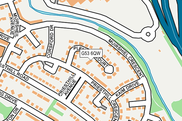 G53 6QW map - OS OpenMap – Local (Ordnance Survey)