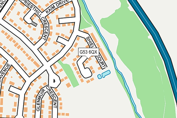 G53 6QX map - OS OpenMap – Local (Ordnance Survey)