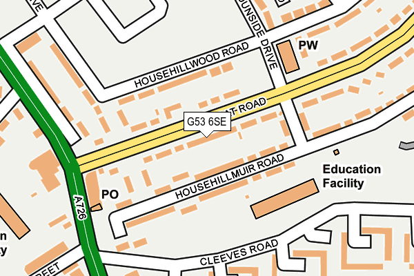 G53 6SE map - OS OpenMap – Local (Ordnance Survey)