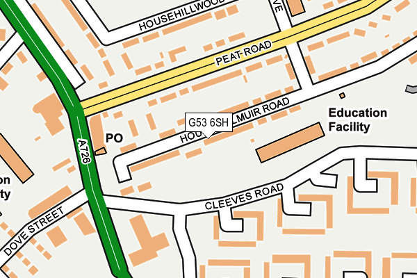 G53 6SH map - OS OpenMap – Local (Ordnance Survey)