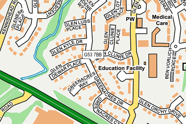 G53 7BB map - OS OpenMap – Local (Ordnance Survey)