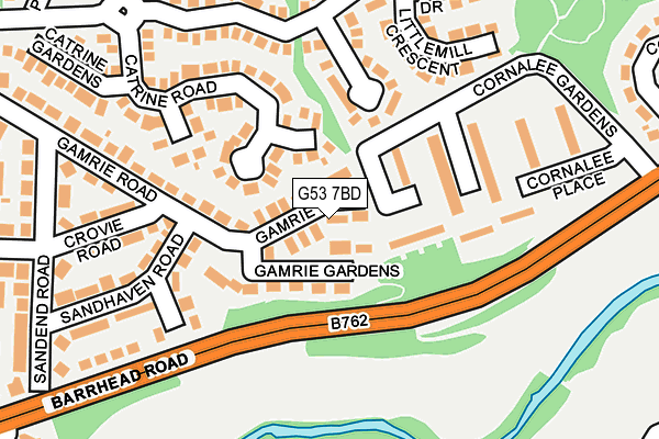 G53 7BD map - OS OpenMap – Local (Ordnance Survey)
