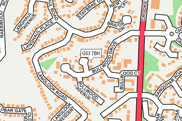 G53 7BH map - OS OpenMap – Local (Ordnance Survey)