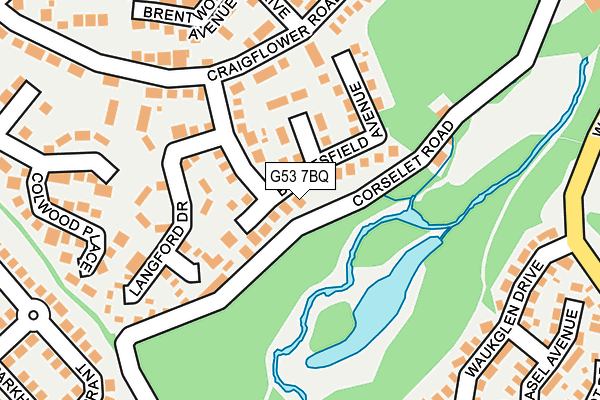 G53 7BQ map - OS OpenMap – Local (Ordnance Survey)
