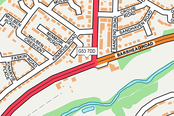 G53 7DD map - OS OpenMap – Local (Ordnance Survey)