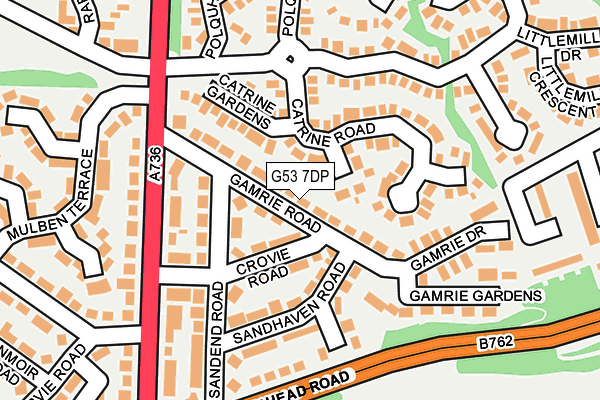 G53 7DP map - OS OpenMap – Local (Ordnance Survey)