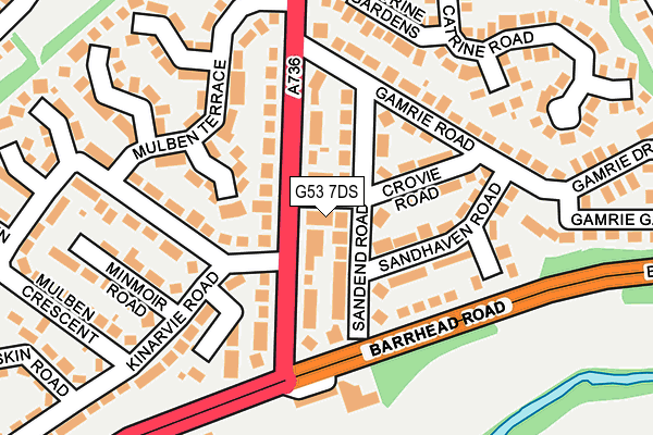 G53 7DS map - OS OpenMap – Local (Ordnance Survey)