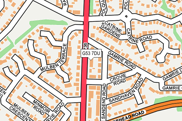 G53 7DU map - OS OpenMap – Local (Ordnance Survey)