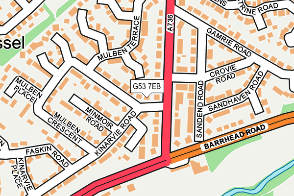 G53 7EB map - OS OpenMap – Local (Ordnance Survey)