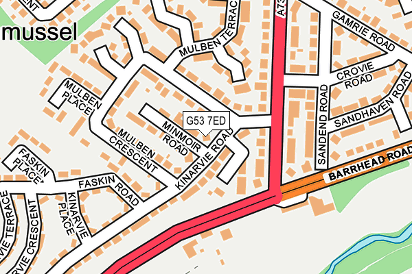 G53 7ED map - OS OpenMap – Local (Ordnance Survey)