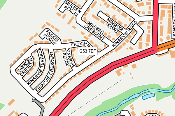 G53 7EF map - OS OpenMap – Local (Ordnance Survey)