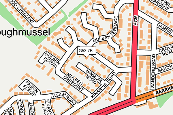 G53 7EJ map - OS OpenMap – Local (Ordnance Survey)