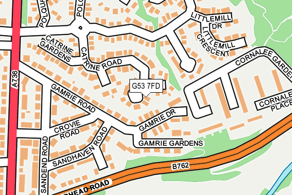 G53 7FD map - OS OpenMap – Local (Ordnance Survey)