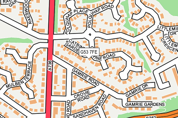 G53 7FE map - OS OpenMap – Local (Ordnance Survey)