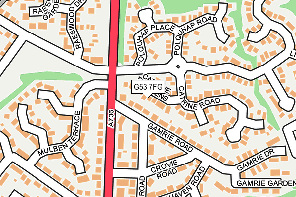 G53 7FG map - OS OpenMap – Local (Ordnance Survey)