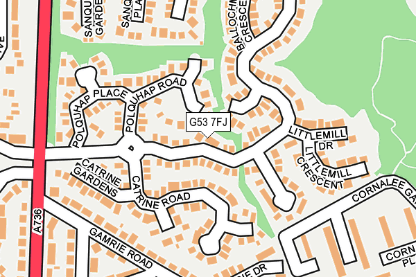 G53 7FJ map - OS OpenMap – Local (Ordnance Survey)