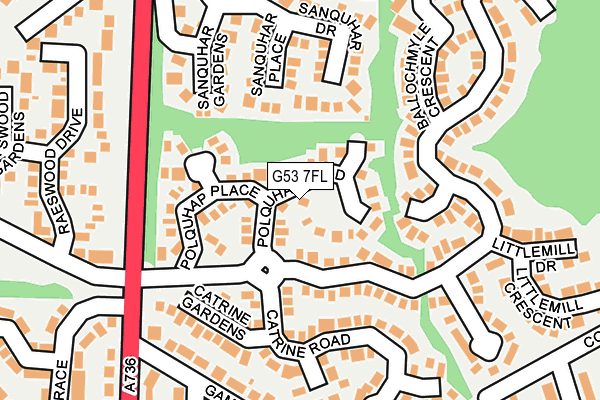 G53 7FL map - OS OpenMap – Local (Ordnance Survey)