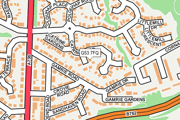 G53 7FQ map - OS OpenMap – Local (Ordnance Survey)
