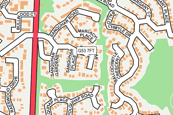 G53 7FT map - OS OpenMap – Local (Ordnance Survey)