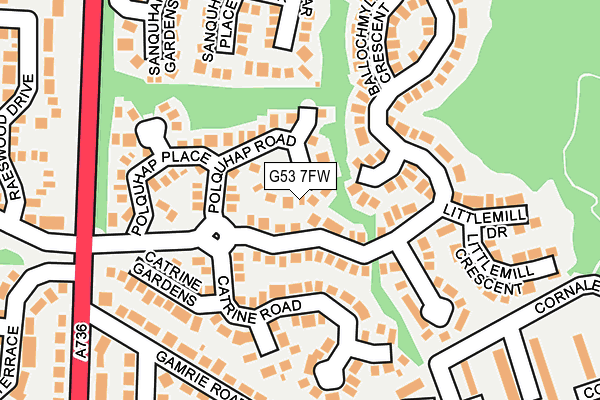 G53 7FW map - OS OpenMap – Local (Ordnance Survey)