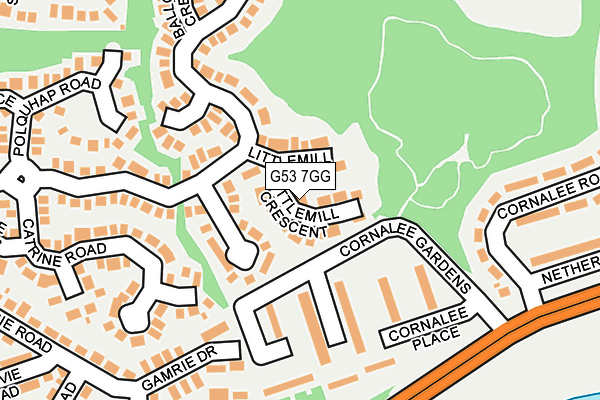 G53 7GG map - OS OpenMap – Local (Ordnance Survey)