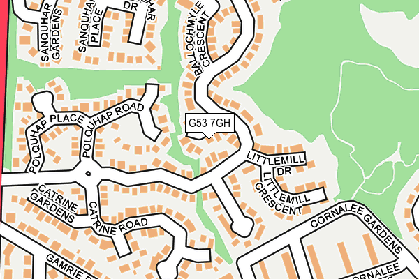 G53 7GH map - OS OpenMap – Local (Ordnance Survey)