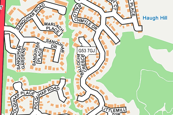 G53 7GJ map - OS OpenMap – Local (Ordnance Survey)