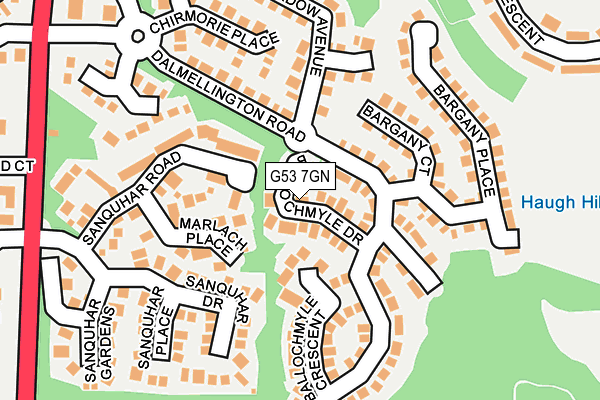 G53 7GN map - OS OpenMap – Local (Ordnance Survey)