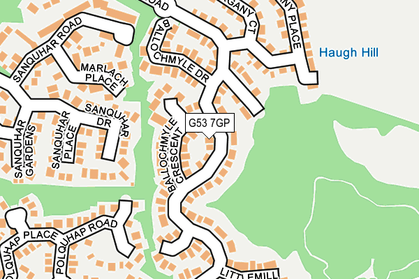 G53 7GP map - OS OpenMap – Local (Ordnance Survey)