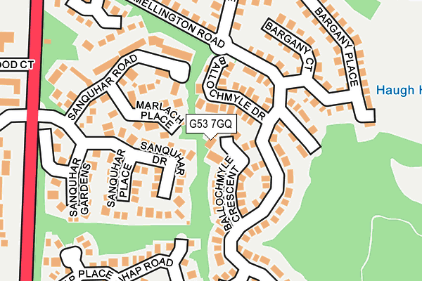 G53 7GQ map - OS OpenMap – Local (Ordnance Survey)