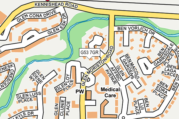 G53 7GR map - OS OpenMap – Local (Ordnance Survey)