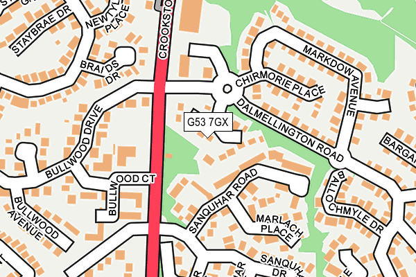 G53 7GX map - OS OpenMap – Local (Ordnance Survey)