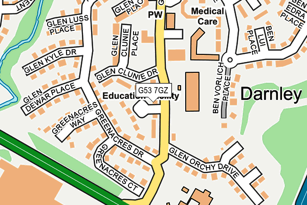 G53 7GZ map - OS OpenMap – Local (Ordnance Survey)