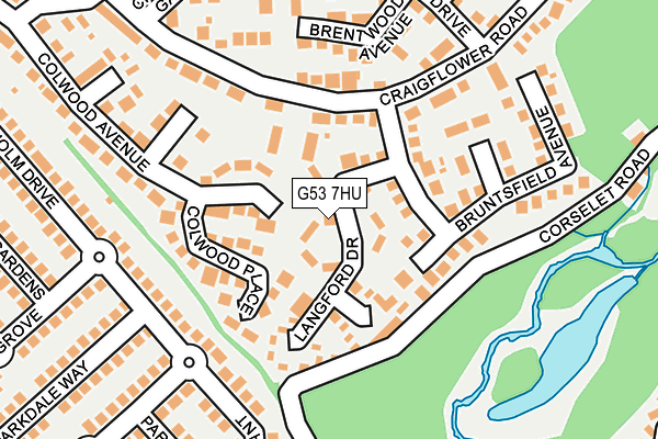 G53 7HU map - OS OpenMap – Local (Ordnance Survey)