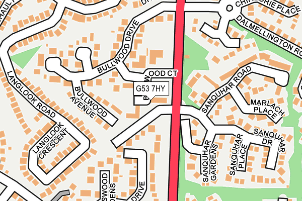 G53 7HY map - OS OpenMap – Local (Ordnance Survey)