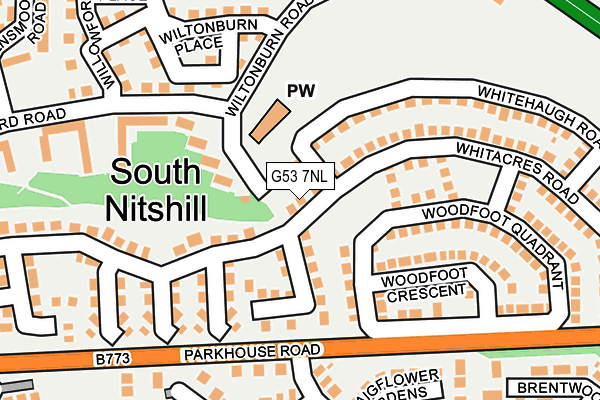 G53 7NL map - OS OpenMap – Local (Ordnance Survey)