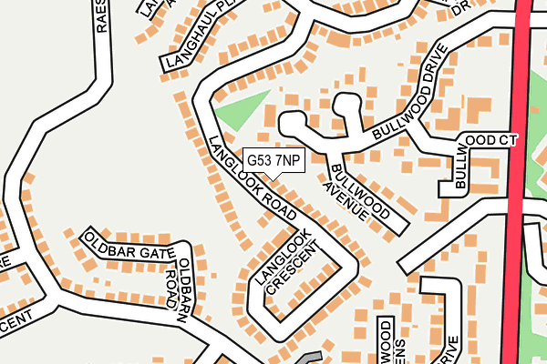 G53 7NP map - OS OpenMap – Local (Ordnance Survey)