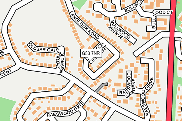 G53 7NR map - OS OpenMap – Local (Ordnance Survey)