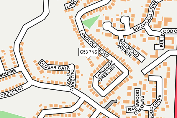 G53 7NS map - OS OpenMap – Local (Ordnance Survey)
