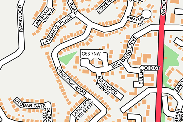 G53 7NW map - OS OpenMap – Local (Ordnance Survey)