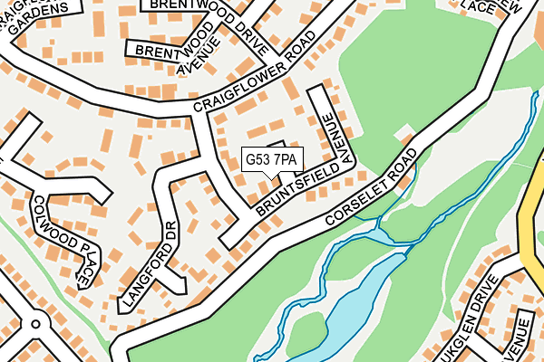 G53 7PA map - OS OpenMap – Local (Ordnance Survey)