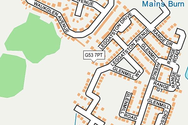 G53 7PT map - OS OpenMap – Local (Ordnance Survey)