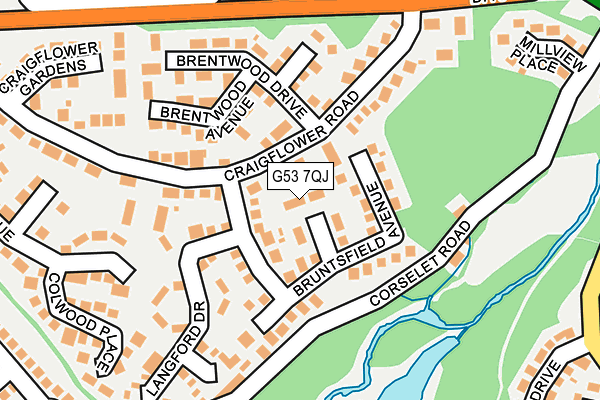 G53 7QJ map - OS OpenMap – Local (Ordnance Survey)