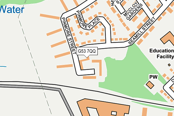 G53 7QQ map - OS OpenMap – Local (Ordnance Survey)