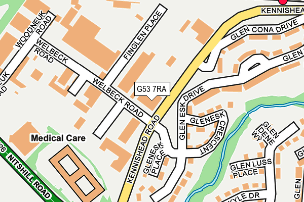 G53 7RA map - OS OpenMap – Local (Ordnance Survey)