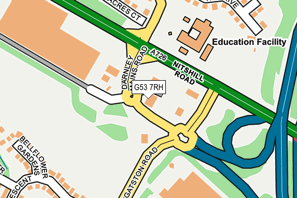 G53 7RH map - OS OpenMap – Local (Ordnance Survey)