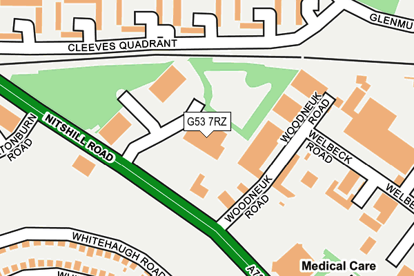 G53 7RZ map - OS OpenMap – Local (Ordnance Survey)